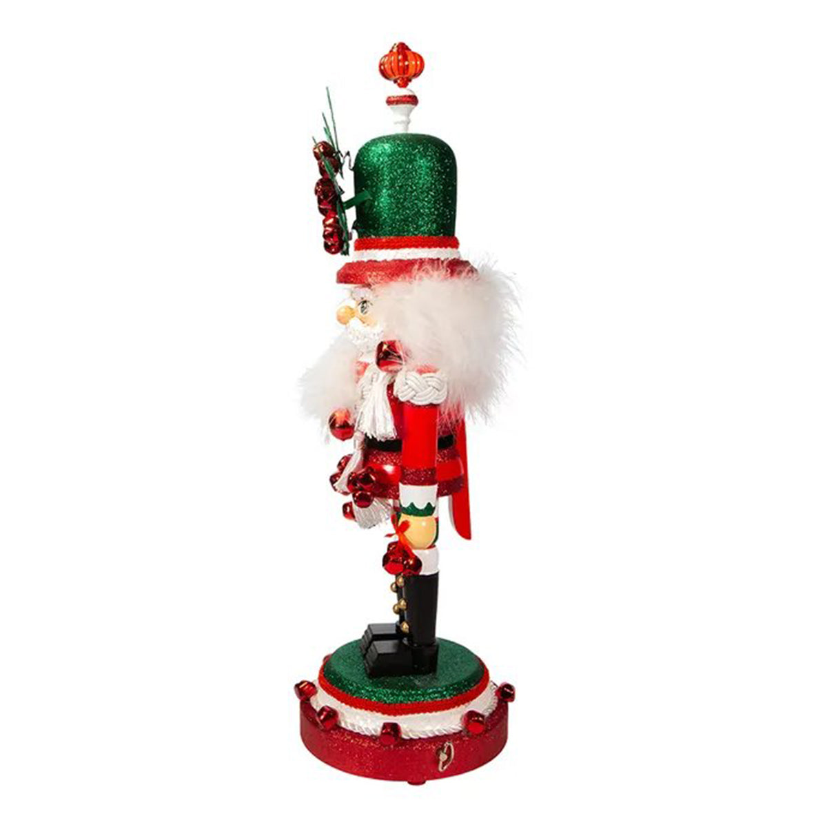 An image of Kurt Adler 18" "Jingle Bells" Wind up Musical Nutcracker