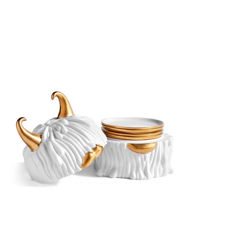 An image of L'Objet Haas Brothers Collection Lynda Box andPlates- Set of 4