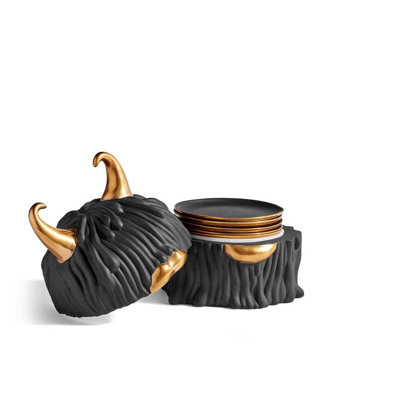 An image of L'Objet Haas Brothers Collection Lynda Box andPlates- Set of 4