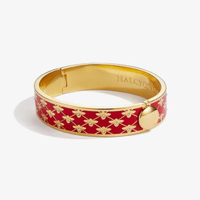 Halcyon Days Bee Sparkle Hinged Bangle
