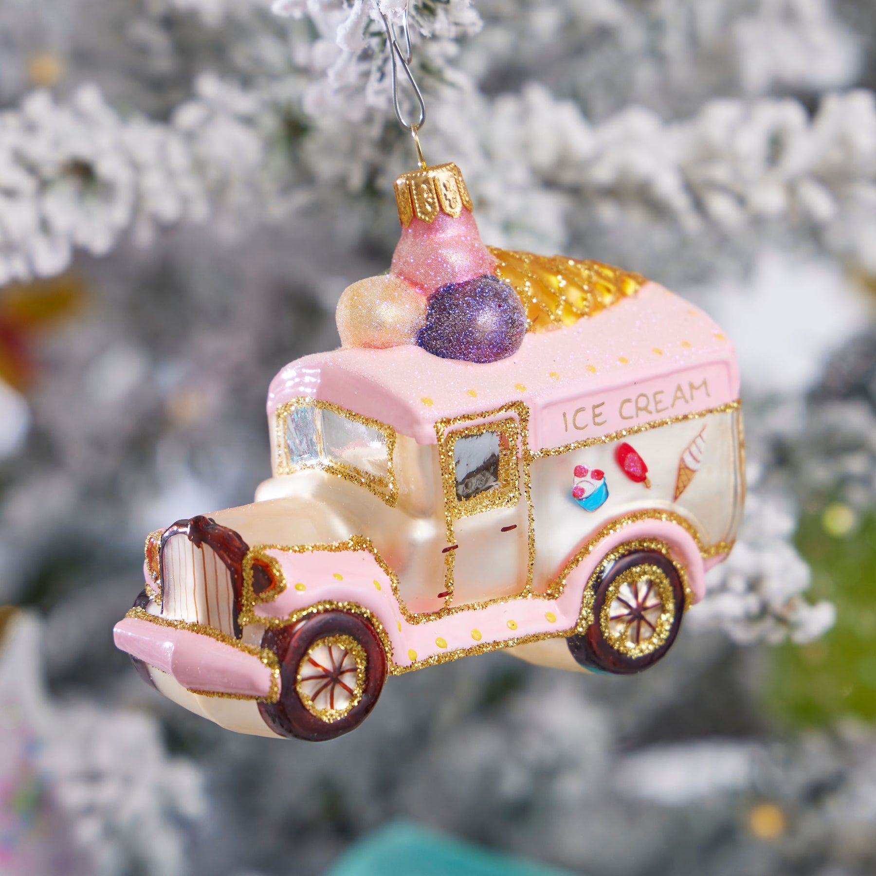 An image of Winter Street Ice Cream Ornament