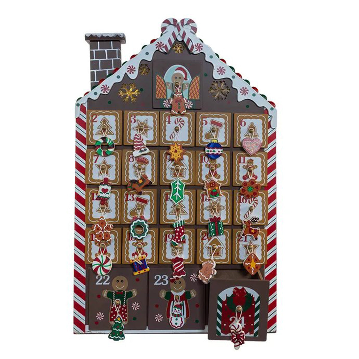 An image of Kurt Alder Lighted Gingerbread Advent Calendar & Trinkets