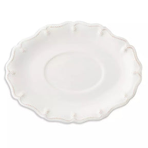 Juliska Berry & Thread Whitewash Sauce Boat & Stand Set