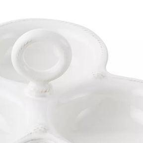 Juliska Berry & Thread Whitewash Triple Bowl Server