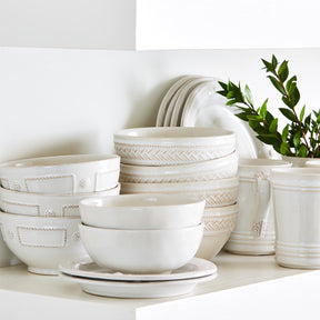 Juliska Berry & Thread French Panel Cereal / Ice Cream Bowl - Whitewash