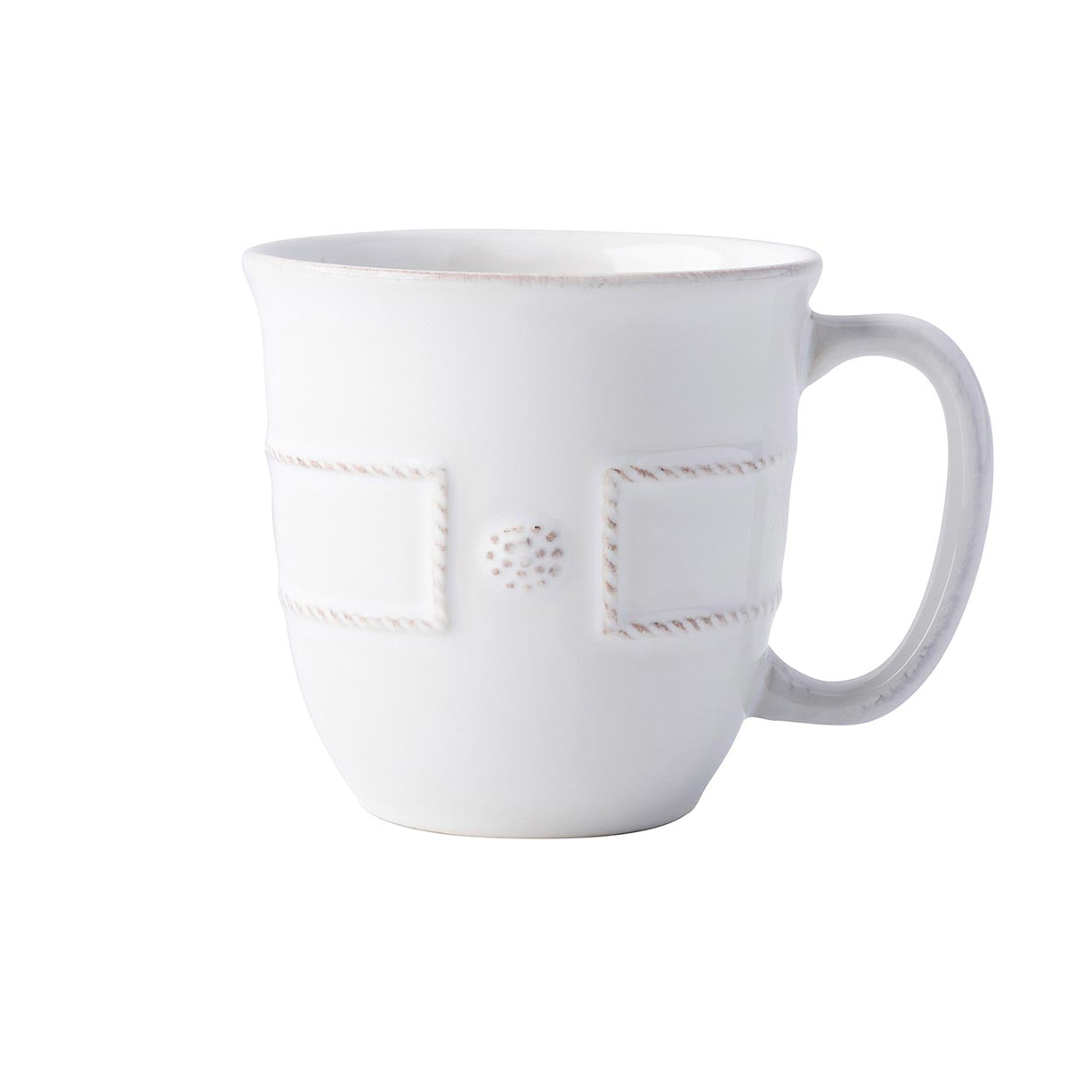 An image of Juliska Berry & Thread French Panel Mug - Whitewash