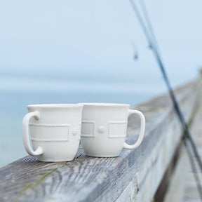 Juliska Berry & Thread French Panel Mug - Whitewash