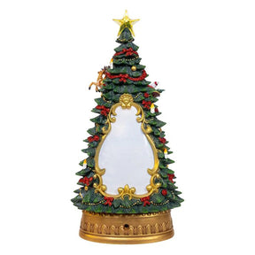 Kurt Adler 13.4" USB LED Santa / Deer Tree Water Globe