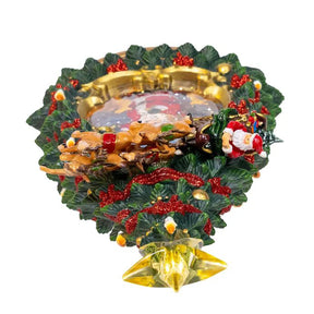 Kurt Adler 13.4" USB LED Santa / Deer Tree Water Globe