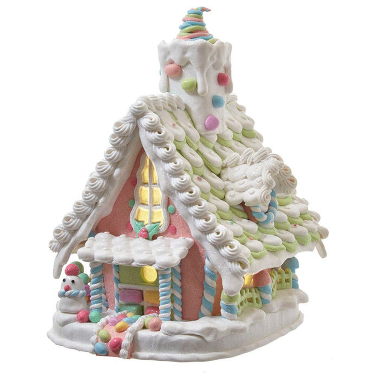 LED Sugar Castle Pastel Gingerbread House offers LARGE