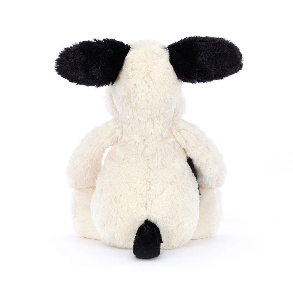 An image of Jellycat Bashful Black & Cream Puppy