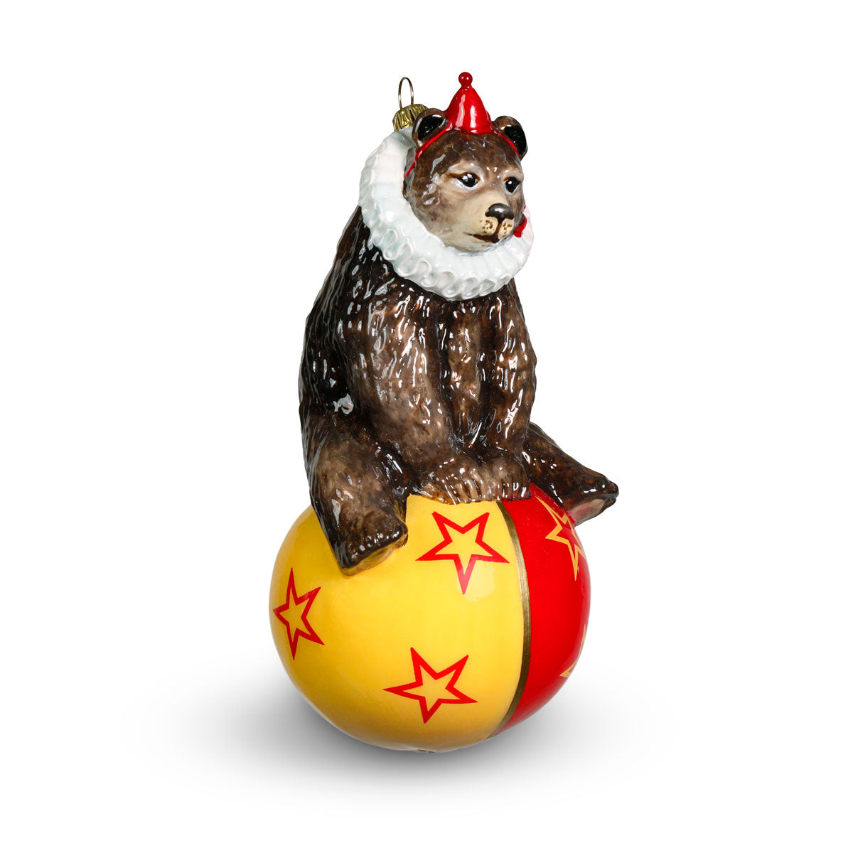 An image of Winter Street Circus Bear on Ball Ornament