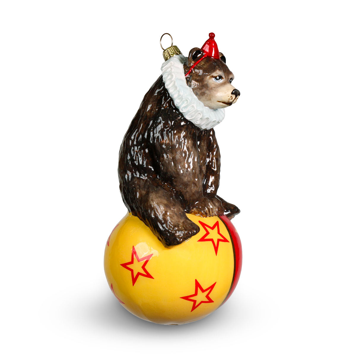 An image of Winter Street Circus Bear on Ball Ornament