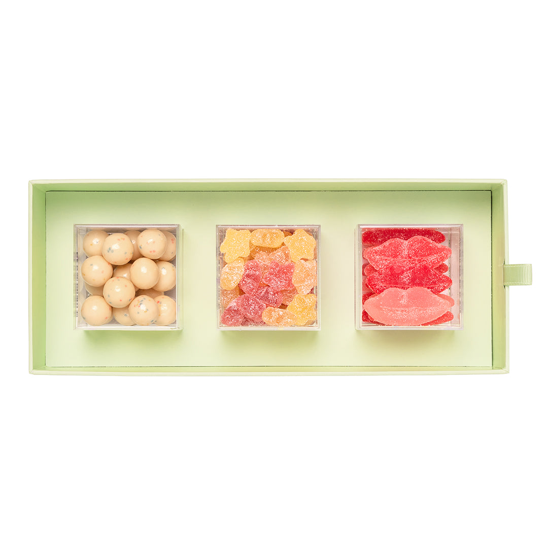 An image of Sugarfina Congrats 3-Piece Candy Bento Box