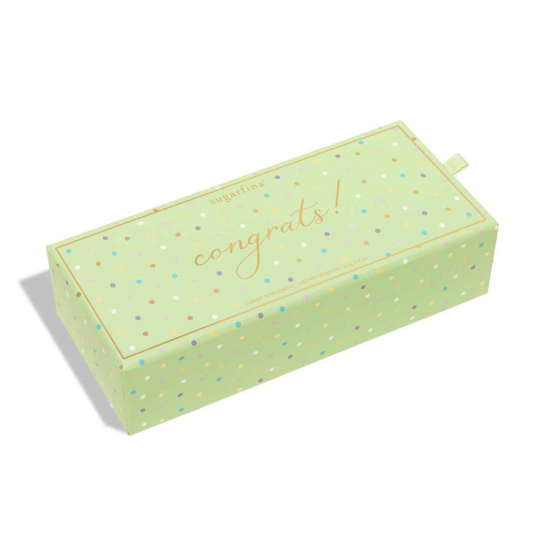 An image of Sugarfina Congrats 3-Piece Candy Bento Box