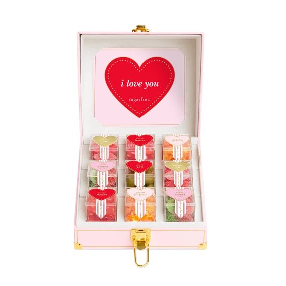 An image of Sugarfina Valentine's Day 9-Piece Candy Trunk