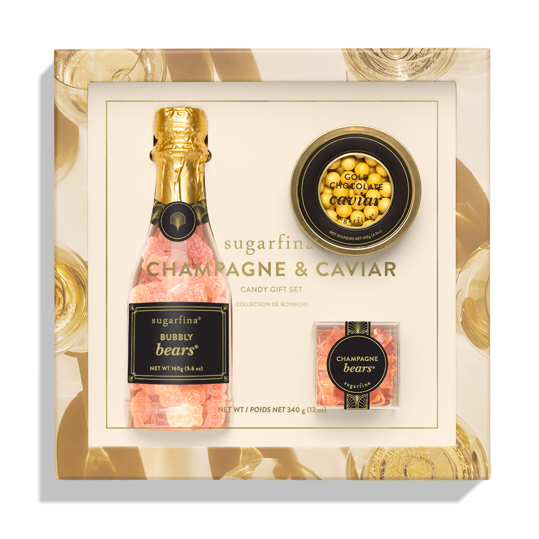 An image of Sugarfina Champagne & Cavier Gift Set
