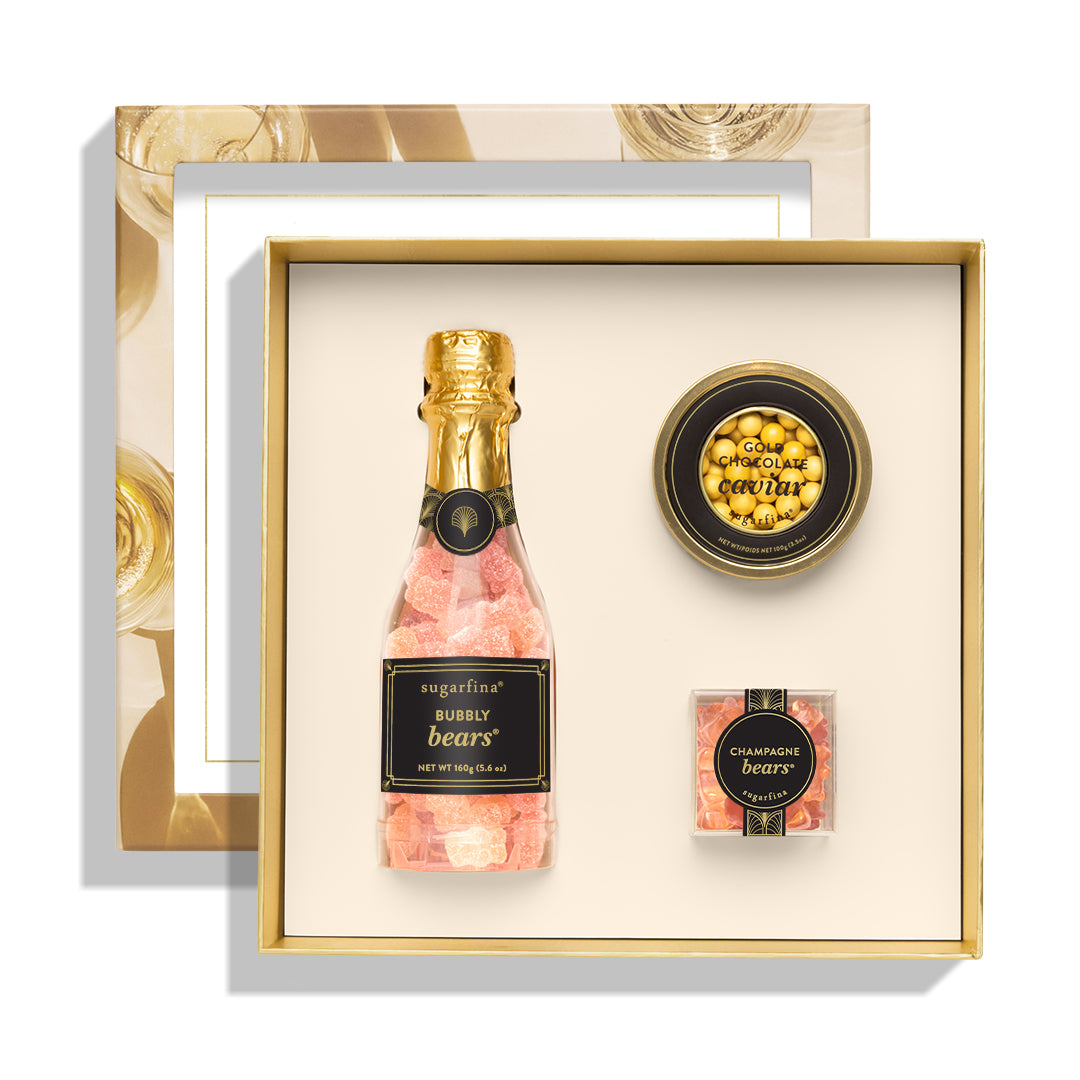 An image of Sugarfina Champagne & Cavier Gift Set
