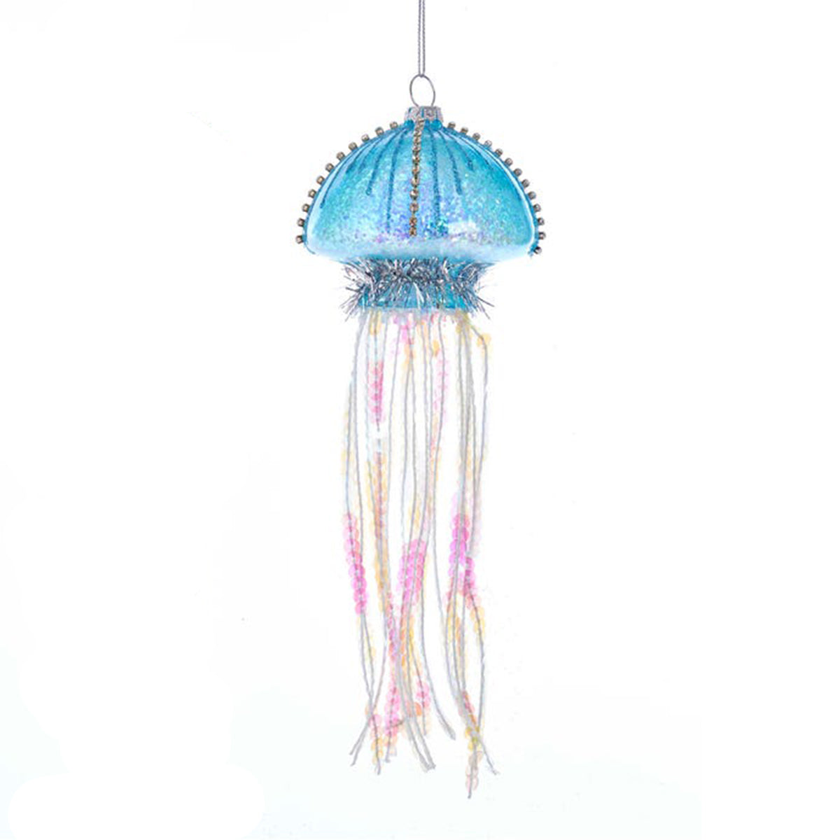 Kurt Adler Glass Jellyfish Ornament