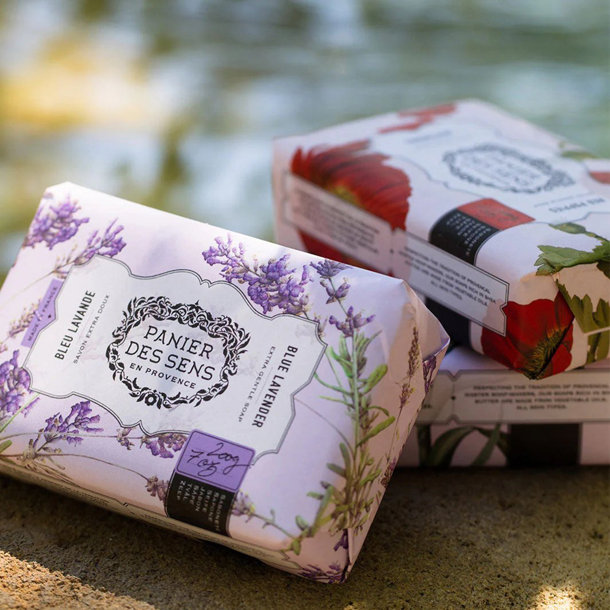 An image of Panier des Sens Blue Lavender Bar Soap