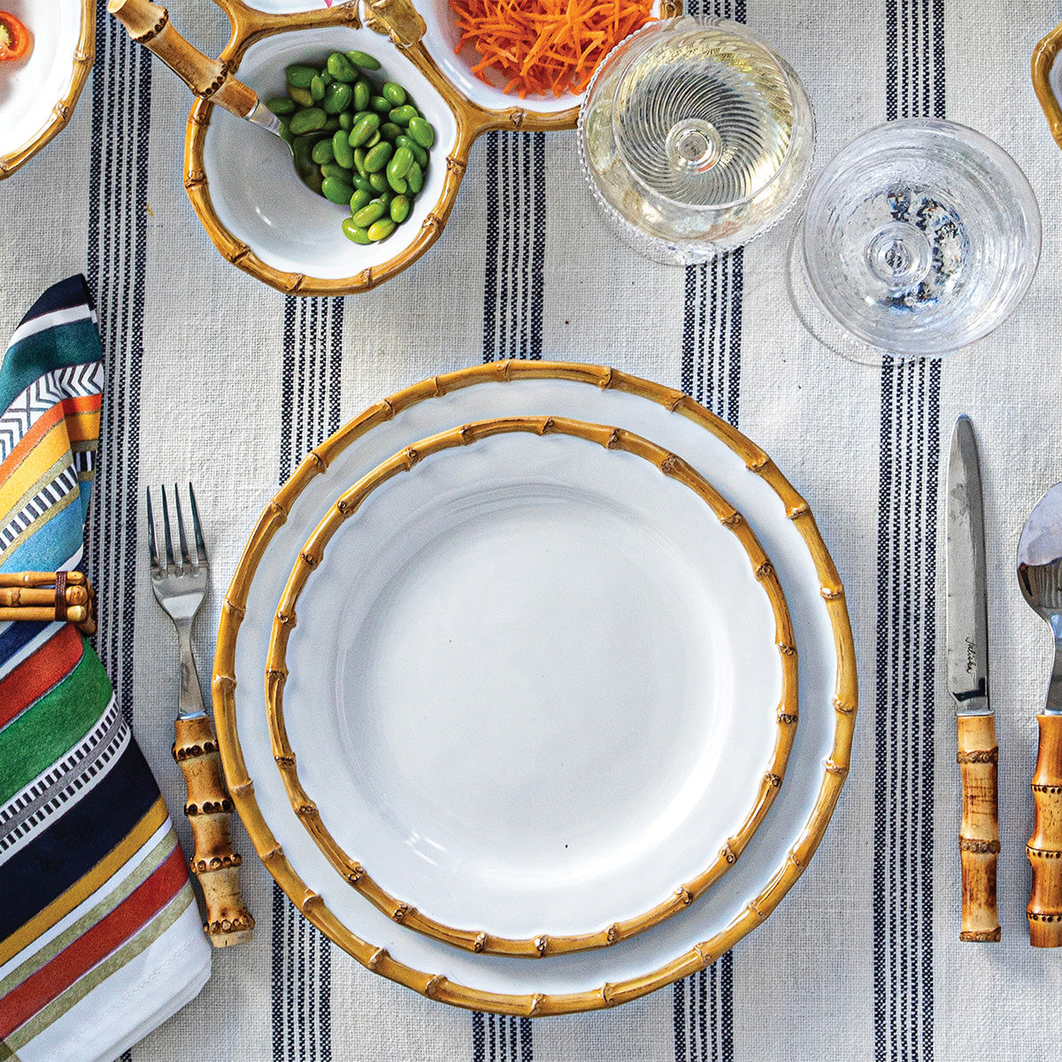 An image of Juliska Bamboo Dinner Plate - Natural