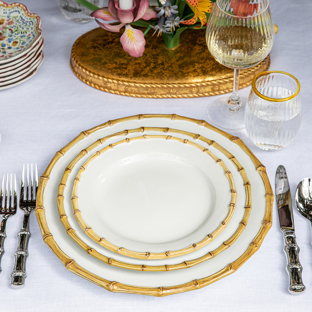 An image of Juliska Bamboo Dessert / Salad Plate - Natural