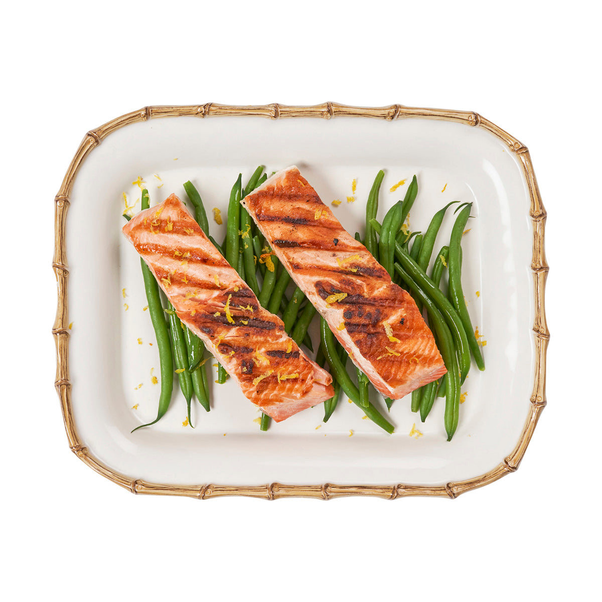 An image of Juliska Bamboo 12" Platter - Natural