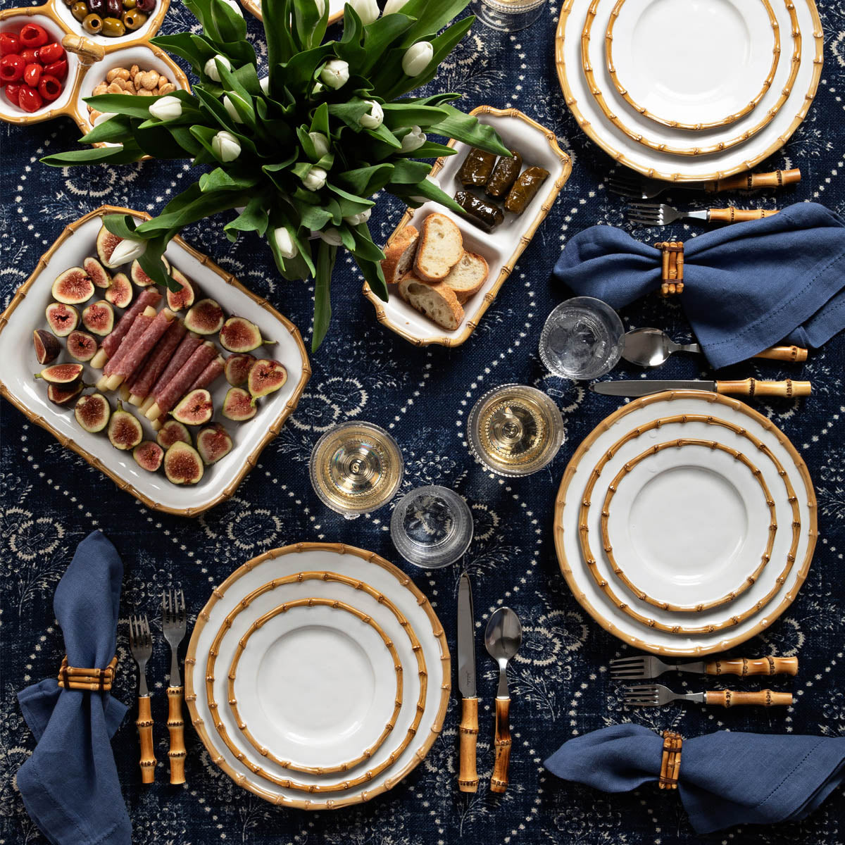An image of Juliska Bamboo 12" Platter - Natural
