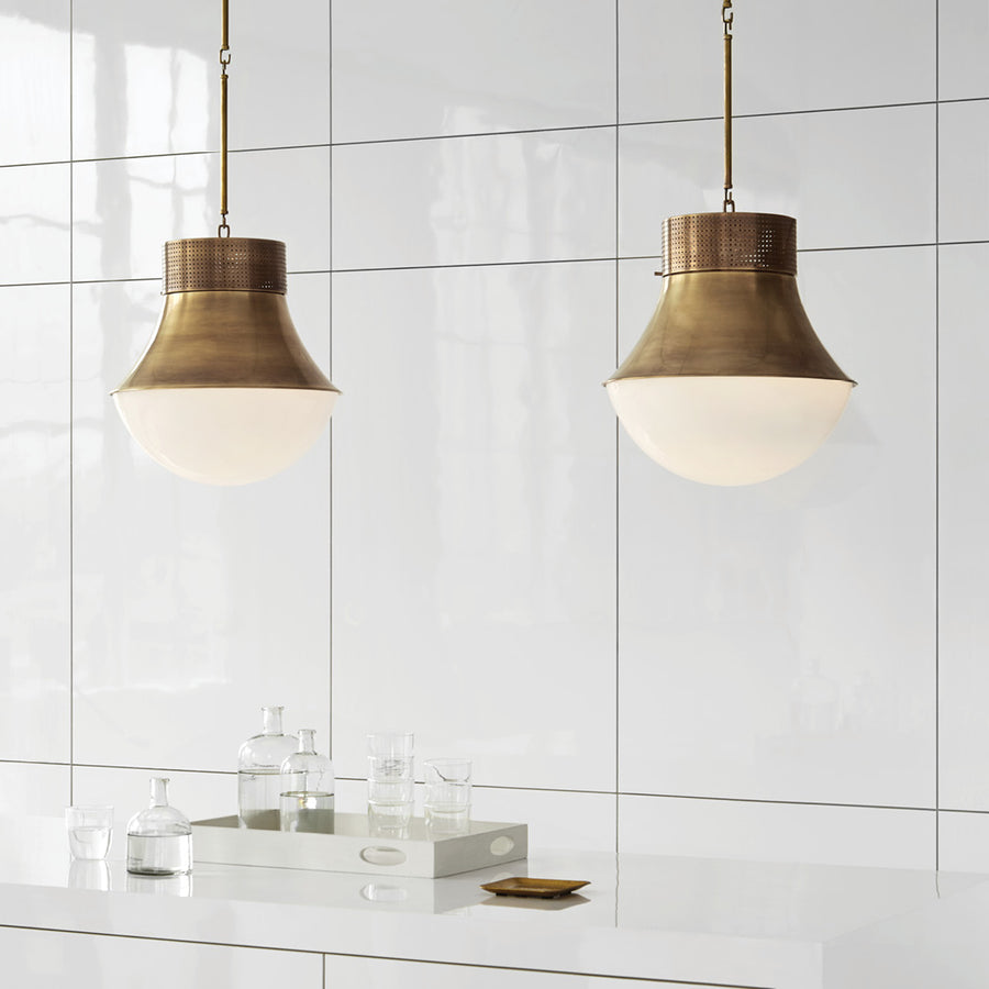 An image of Visual Comfort Kelly Wearstler Precision Pendant 