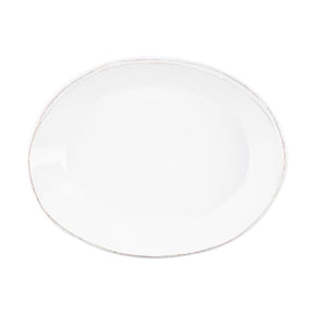 Vietri Lastra White Small Oval Baker