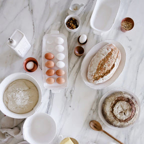 Vietri Lastra White Small Oval Baker