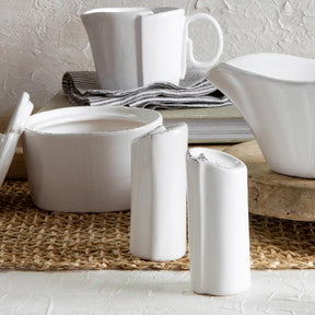 Vietri Lastra White Salt and Pepper
