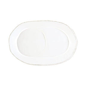 Vietri Lastra White Oval Tray