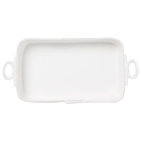 Vietri Lastra White Rectangular Baker