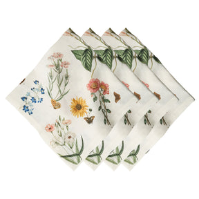 Juliska Floral Garden Napkins Set of 4 - Multi