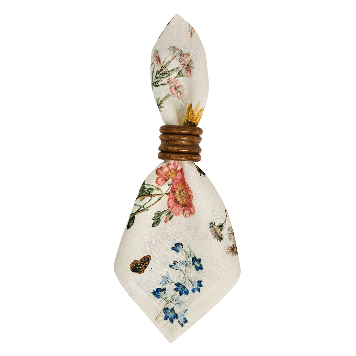 An image of Juliska Floral Garden Napkins Set of 4 - Multi