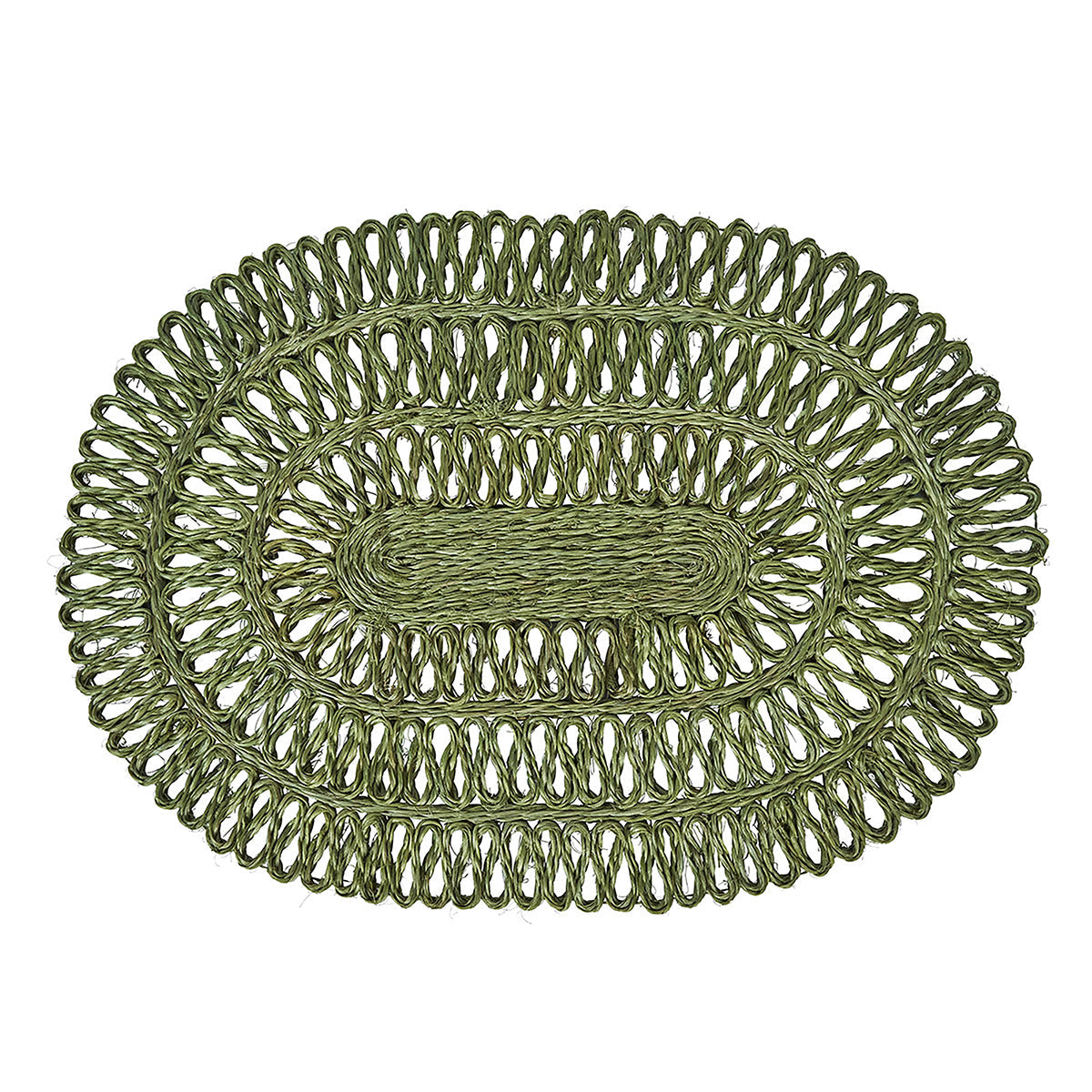 An image of Juliska Straw Loop Oval Placemat