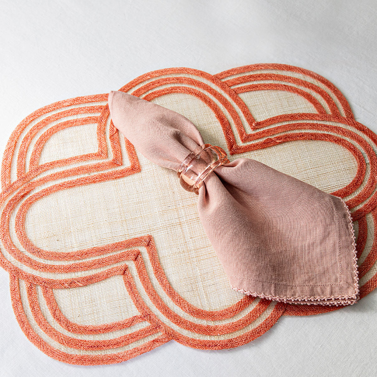 An image of Juliska Scallop Stripe Placemat