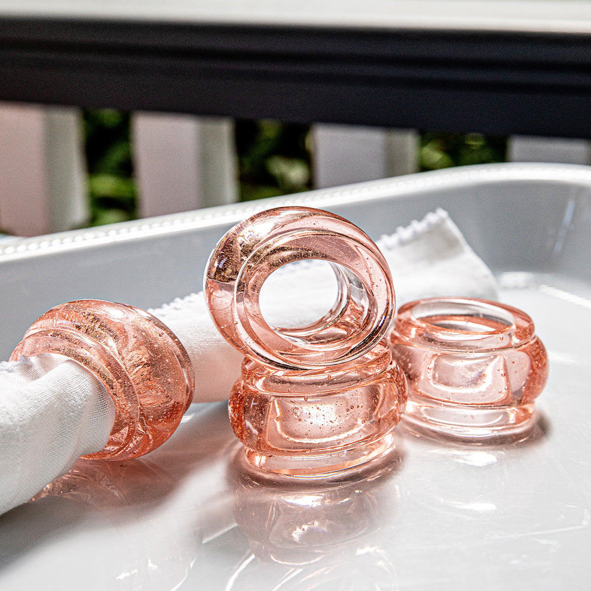 An image of Juliska Provence Napkin Rings Set of 4