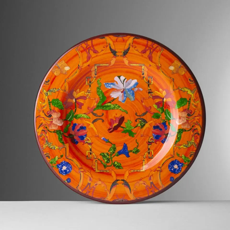 Mario Luca Pancale Salad Plate - Orange