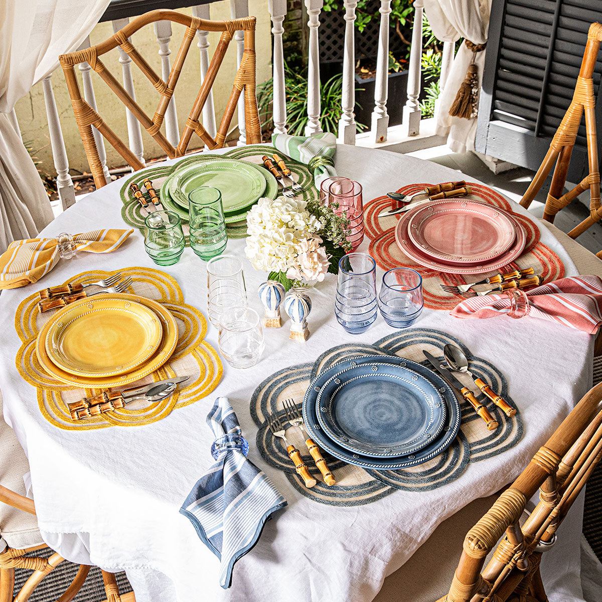An image of Juliska Berry & Thread Melamine Dinner Plate Set of 4