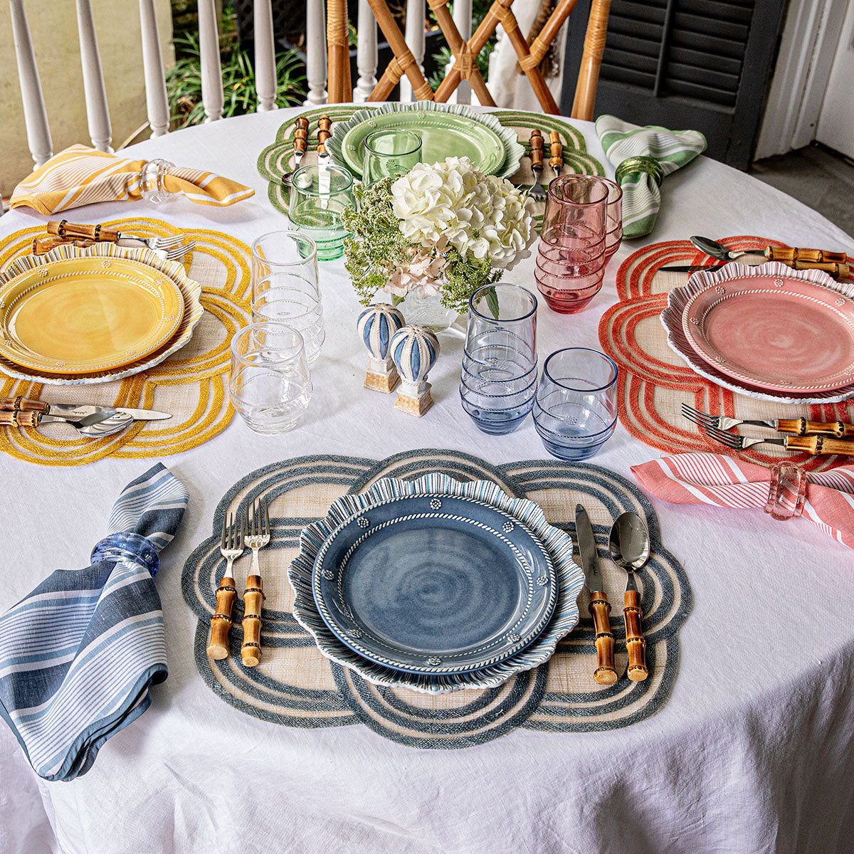 An image of Juliska Berry & Thread Melamine Dessert / Salad Plate Set of 4