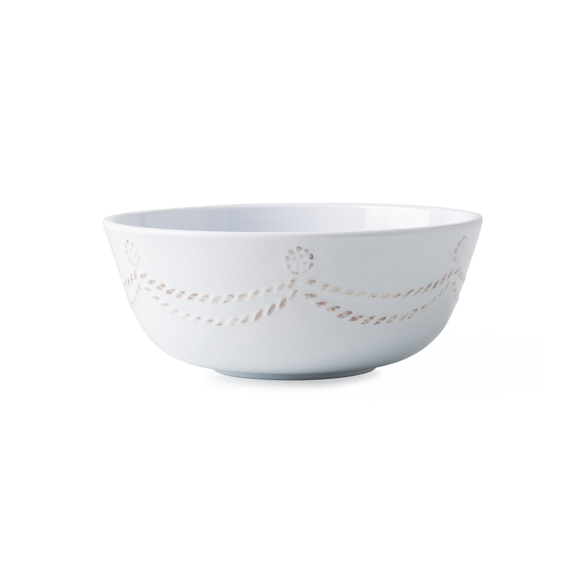 An image of Juliska Berry & Thread Melamine Cereal / Ice Cream Bowl - Whitewash