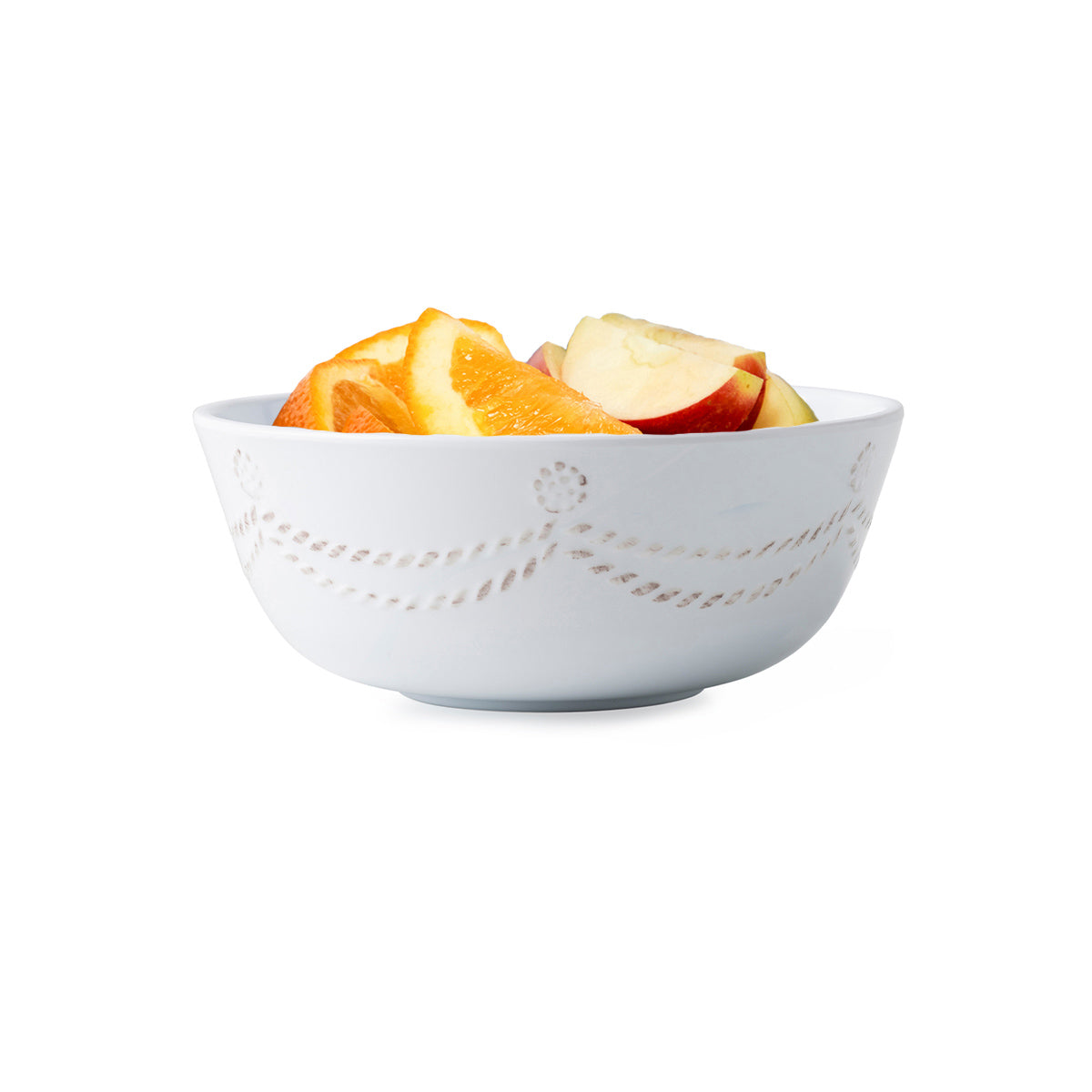 An image of Juliska Berry & Thread Melamine Cereal / Ice Cream Bowl - Whitewash