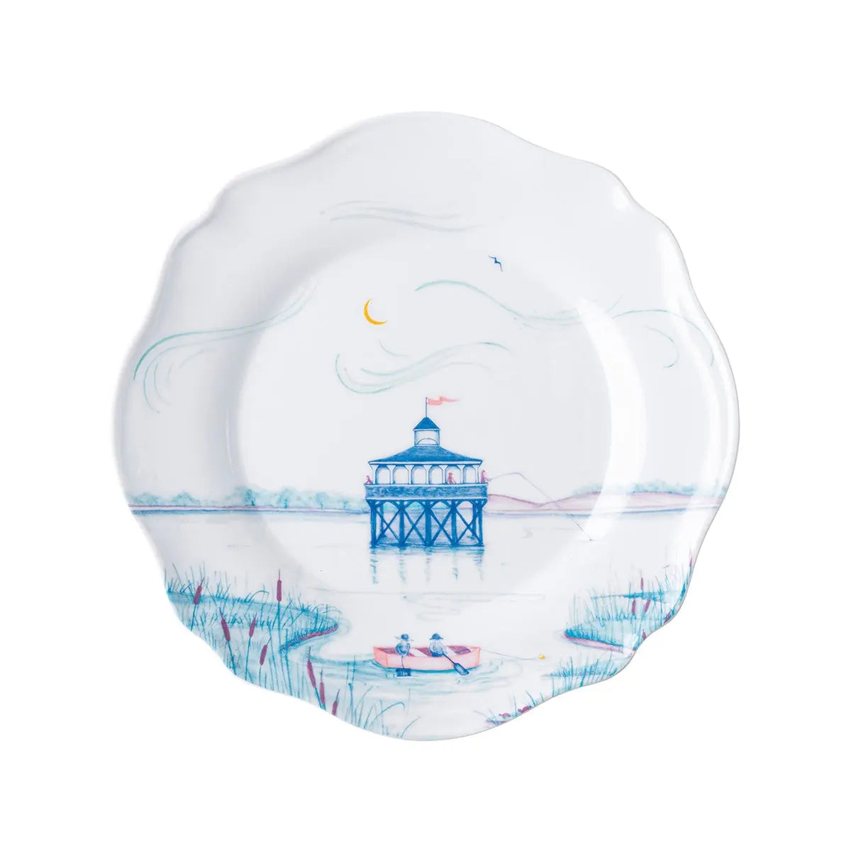 Juliska Country Estate Seaside Melamine Dessert/Salad Plates , Asst Set of 4