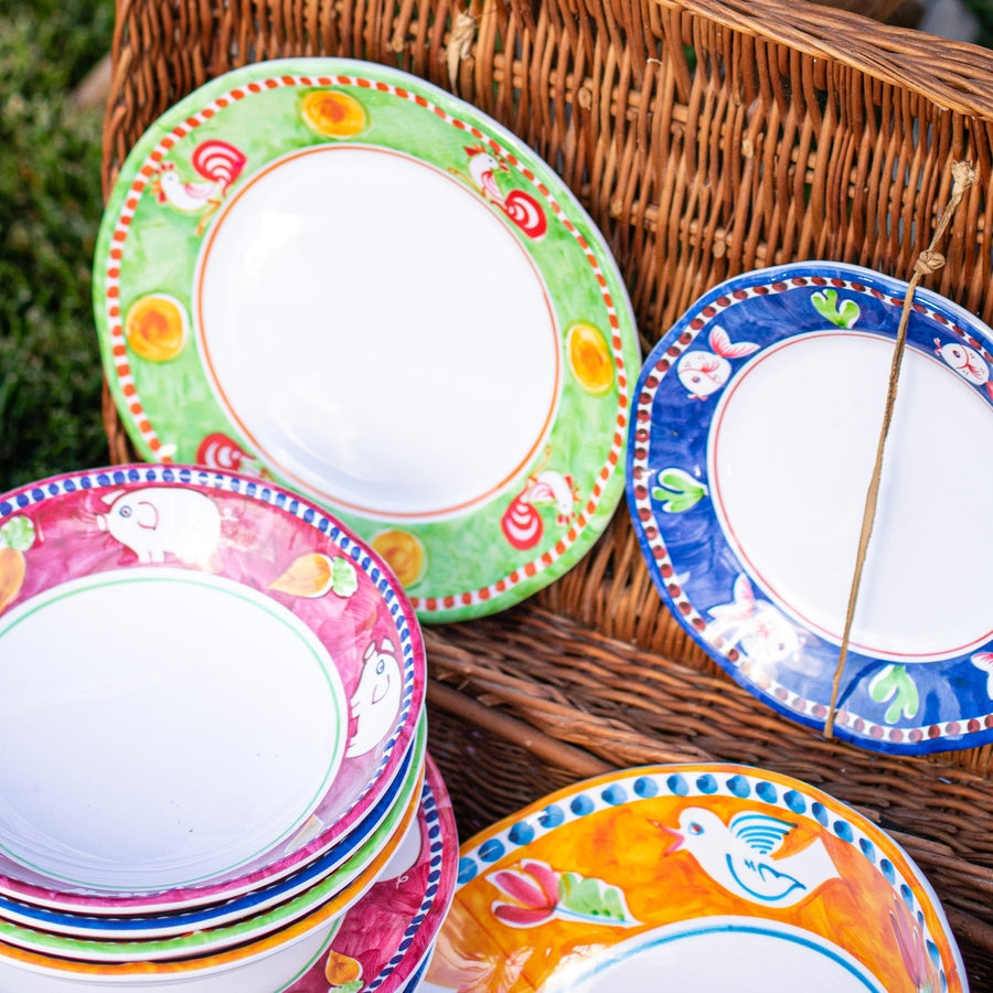 An image of Vietri Campagna Melamine Pesce Salad Plate