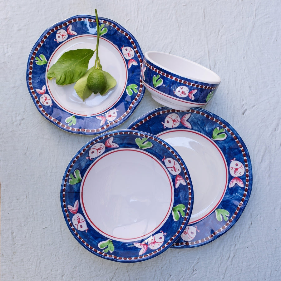 Vietri Campagna Melamine Pesce Cereal Bowl