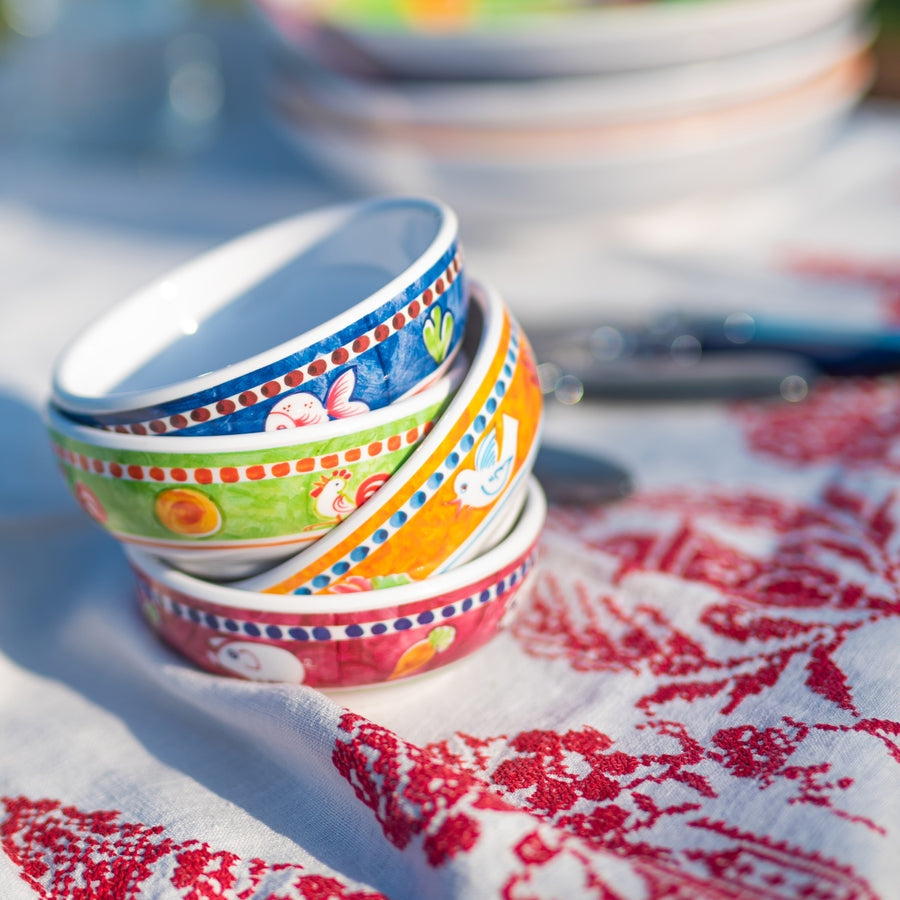 An image of Vietri Campagna Melamine Pesce Olive Oil Bowl