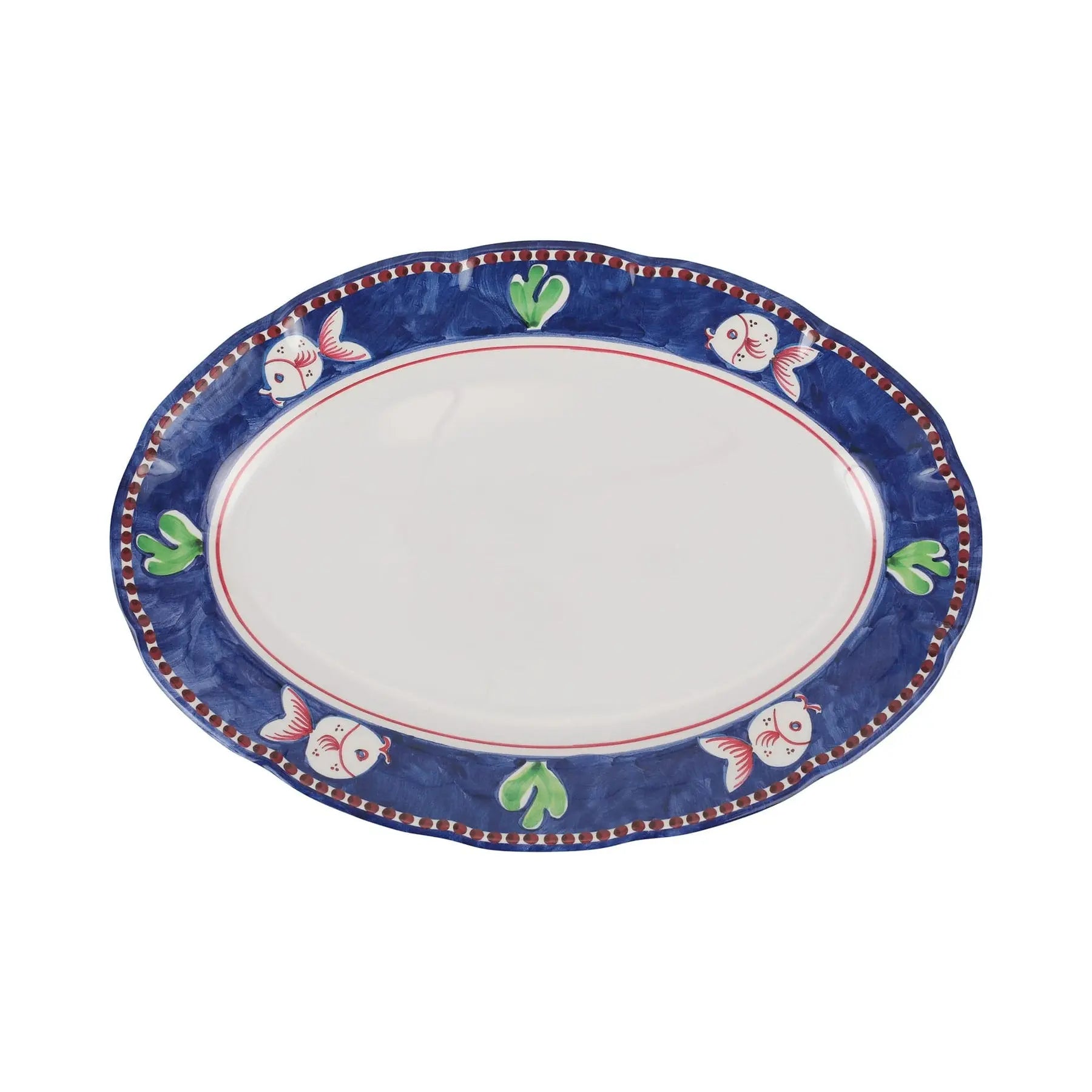 An image of Vietri Campagna Melamine Pesce Oval Platter