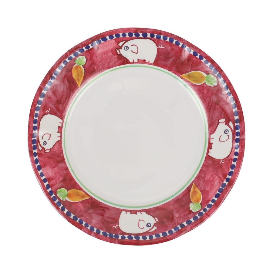 An image of Vietri Campagna Melamine Porco Dinner Plate